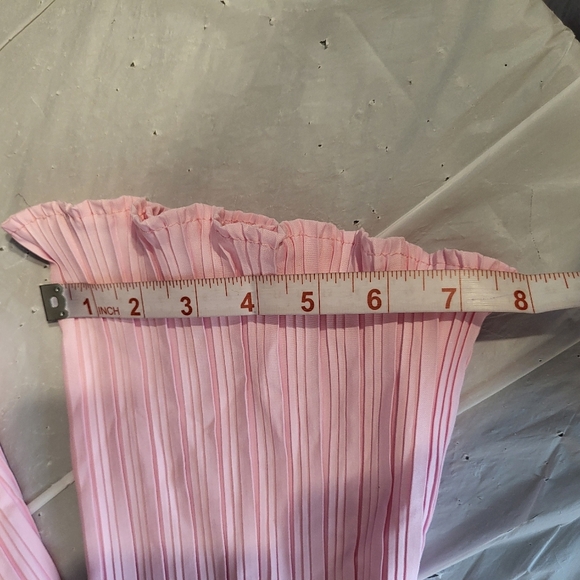 NEW Emery Rose Chic Pink Pleated Blouse, Size XS - Picture 7 of 7